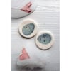 Handmade porcelain egg buttons - limited edition