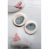 Handmade porcelain egg buttons - limited edition