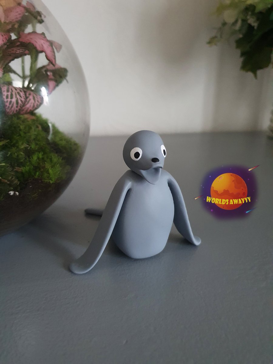 Robby the Seal Resin Figurine - Cute Pingu Character