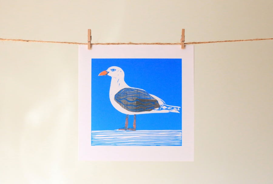'Sussex Seagull' greetings card