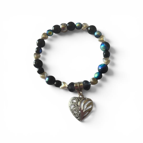 A beautiful handmade bracelet. 