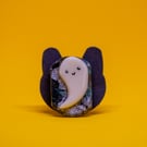 Cute UV Ghost Pin