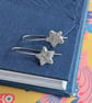 Long silver star earrings, celestial earrings, Christmas jewellery gift - Image 3