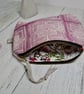 Hand Printed Linen Zipped Cosmetic Bag - Image 3