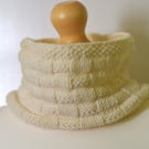 Hand Knitted Merino Wool Cowl - Soft Unisex Neck Warmer
