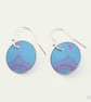 032 - Handmade Aluminium and Silver Reversible Earrings