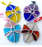 Easter Egg Suncatcher Stained Glass Handmade Red 007 - Image 5