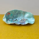 Hand Decorated Oyster Shell Trinket Dish