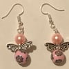 Pink Angel Earrings - Esther