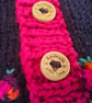  Designer Bobble Hand Knitted Baby Girl's Cardigan 6-12months size - Image 3