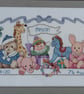 Personalised Baby Birth Record Cross Stitch – Pink or Blue New Baby Keepsake - Image 2