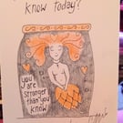 Small Prophets inspired original drawing " You are stronger than you know"