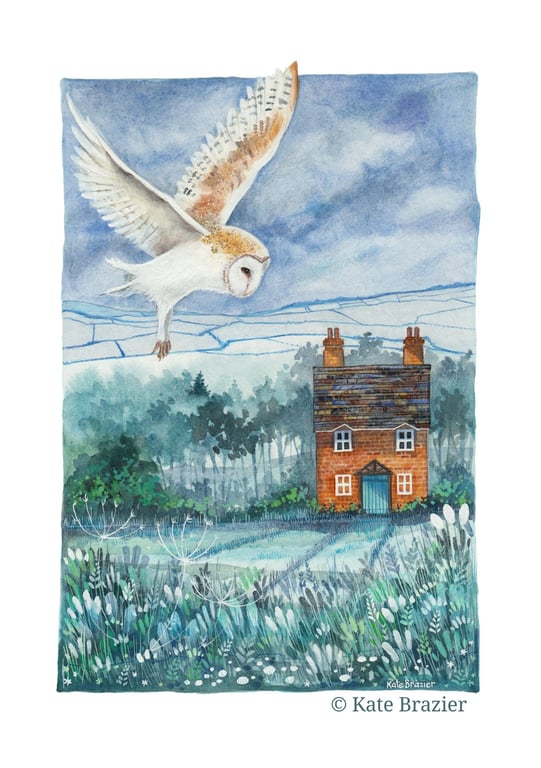Owl Cottage - Signed Limited Edition Giclee Print