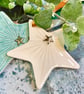 Large forest green ceramic star decoration  - Image 1