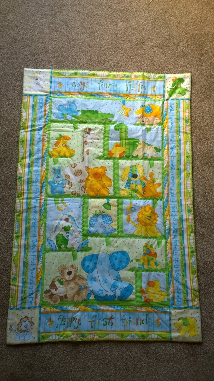 Babys First Friends Quilt SALE