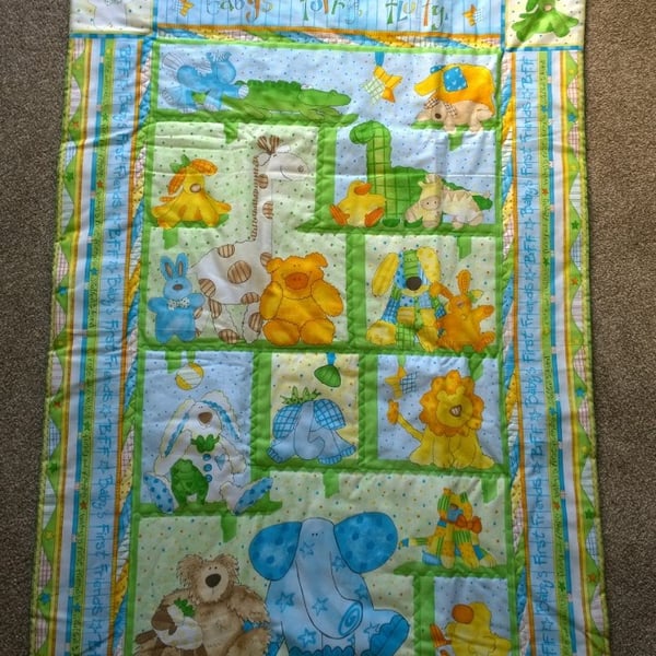 Babys First Friends Quilt SALE