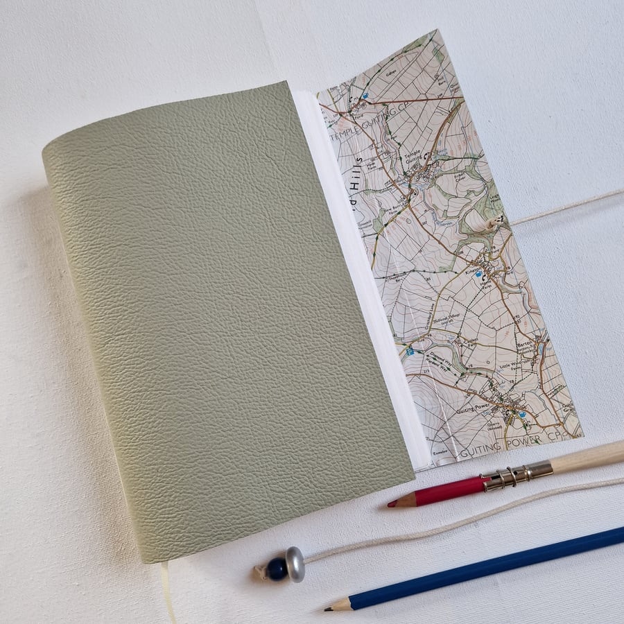 Cotswold Hills Map Journal for Travel or Memories, A5, walking gift