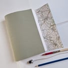 Cotswold Hills Map Journal for Travel or Memories, Guiting Power, A5