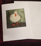Cosmetic, Toiletries Bag with embroidered, applique Duck