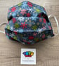 Grey Christmas Snowflake Face Mask - Image 1