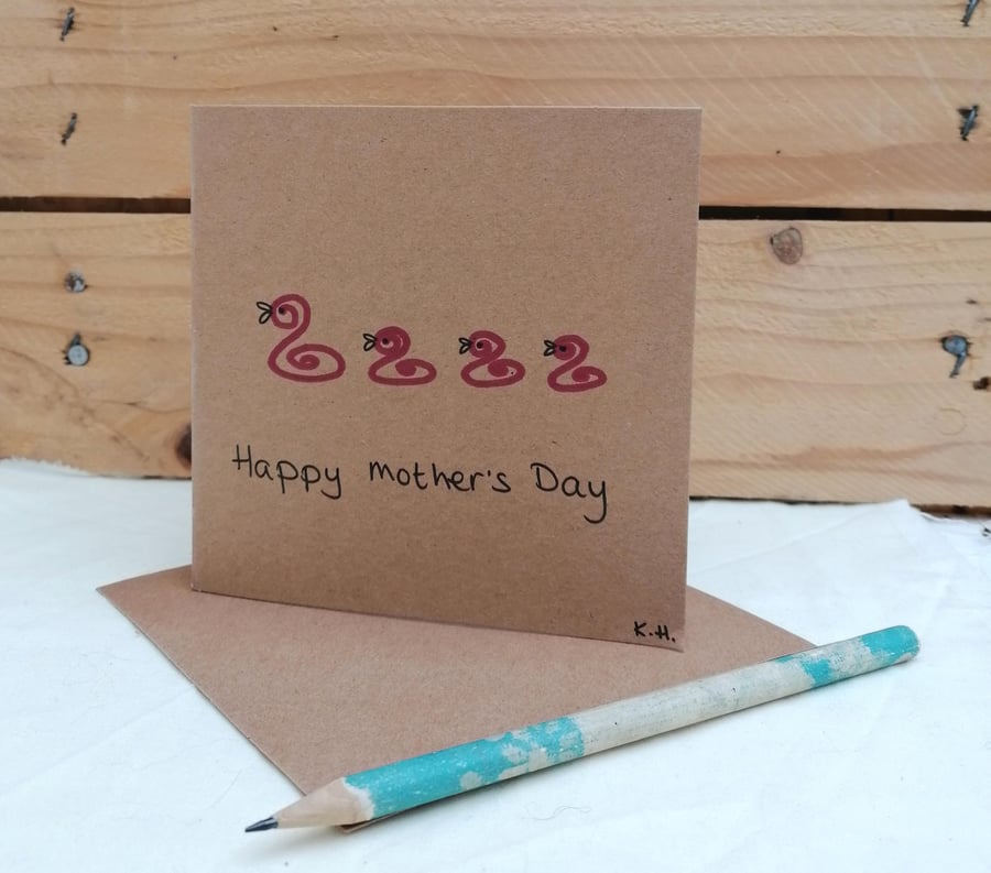 Mother's Day Card - Duck and Ducklings