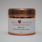 Maple Aromatics Mince Pie Soy Wax Rose Gold 150g Candle Tin