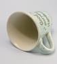 Good morning handsome Mug handmade Tea mug coffee mug beer mug Food safe Lead  - Image 3