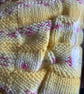 Beautiful handknitted baby blanket 