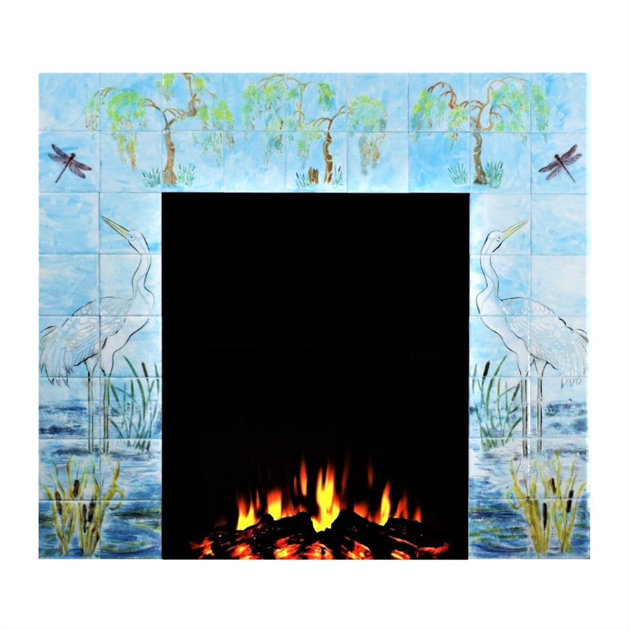 Fireplace tiles, Handmade Original Design