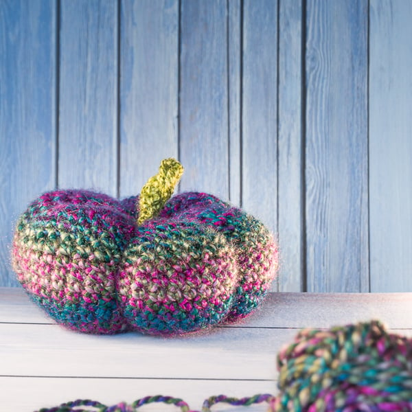 Stunning crochet pumpkin halloween autumn decoration in premium acrylic yarn