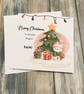 Cute Merry Christmas card for Niece, Granddaughter, Sister, Best Friend, Cousin, - Image 1