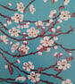 'Blue sky and blossom days' - linoprint - Image 2