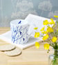 Fine bone china mug, flock of birds & branches, Coffee mug, Nature inspired gift - Image 5