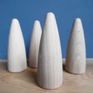 5 x Rounded CONES 7cm peg dolls 