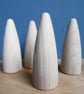 5 x Rounded CONES 7cm peg dolls 