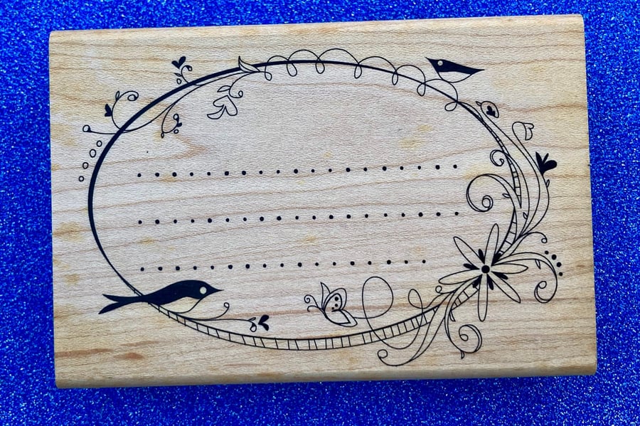 Inkadinkado Spring Frame Rubber Stamp (98296P) Wooden Mounted