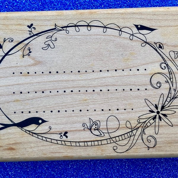 Inkadinkado Spring Frame Rubber Stamp (98296P) Wooden Mounted