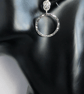 Sterling Silver Hammered Ring Chainmaille Earrings - Image 5