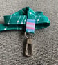 Green stripy spot 100% Cotton Lanyard - Image 4