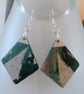 Geometric wood earrings - Image 1