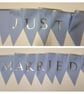 Personalised fabric wedding bunting bulk pack : Mr & Mrs, Just Married and 3 x 1 - Image 10
