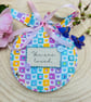 Personalised Pastel Heart Keepsake Hoops - "You Are Loved" "Dream Big" Keepsakes