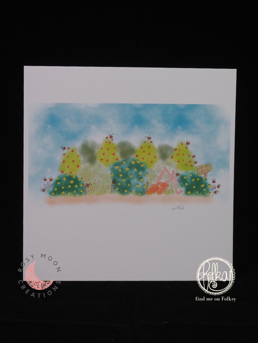 Do Not Disturb, Dad Chilling. Blank Card-Seconds Sunday 