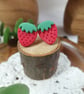 Strawberry stud earrings - Image 1