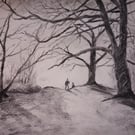 Highgate London - pencil drawing