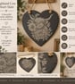 Highland Cow Heart Slate, Engraved Wall Hanging, Floral Decor, Rustic Country Ho