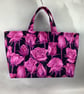 Roses tote bag, Floral shopper, handmade in Sussex - Image 8