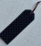 Bookmarks Japanese Fabric Indigo Blue Interlocking Circles - Image 3