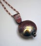 copper swivel owl locket - Image 3