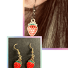 Red Strawberry Earrings